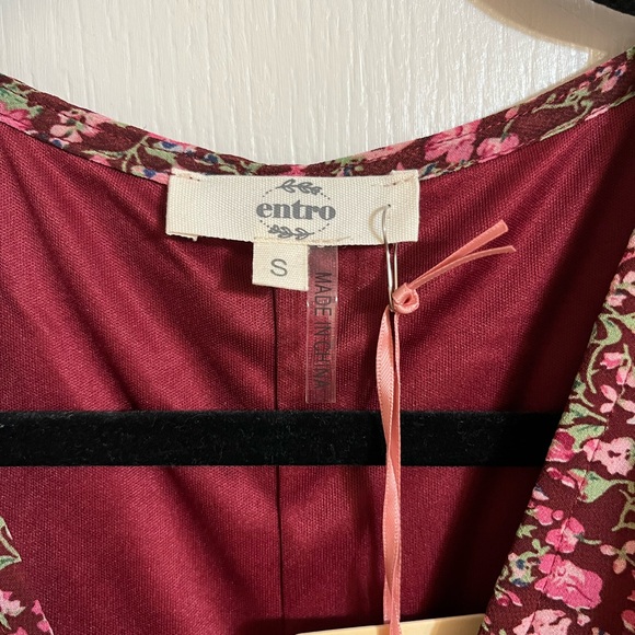 NWT Entro boutique fall floral maxi dress - Picture 6 of 6